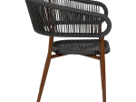 ΠΟΛΥΘΡΟΝΑ ΚΗΠΟΥ ARTELIBRE KARURU ΜΑΥΡΟ/ΚΑΦΕ ΑΛΟΥΜΙΝΙΟ/RATTAN 63X63X77CM