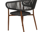 ΠΟΛΥΘΡΟΝΑ ΚΗΠΟΥ ARTELIBRE KARURU ΜΑΥΡΟ/ΚΑΦΕ ΑΛΟΥΜΙΝΙΟ/RATTAN 63X63X77CM