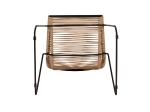 ΚΑΡΕΚΛΑ ΚΗΠΟΥ ARTELIBRE DERNA ΦΥΣΙΚΟ/ΜΑΥΡΟ ΜΕΤΑΛΛΟ/RATTAN 57X59X80CM