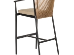 ΣΚΑΜΠΟ ARTELIBRE MANDRAKA ΜΑΥΡΟ/ΦΥΣΙΚΟ ΑΛΟΥΜΙΝΙΟ/RATTAN 56X63X108CM