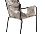 ΠΟΛΥΘΡΟΝΑ ΚΗΠΟΥ ARTELIBRE DAYA ΓΚΡΙ/ΜΑΥΡΟ ΑΛΟΥΜΙΝΙΟ/RATTAN 57X67X84CM