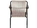 ΠΟΛΥΘΡΟΝΑ ΚΗΠΟΥ ARTELIBRE DAYA ΓΚΡΙ/ΜΑΥΡΟ ΑΛΟΥΜΙΝΙΟ/RATTAN 57X67X84CM