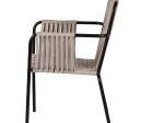 ΠΟΛΥΘΡΟΝΑ ΚΗΠΟΥ ARTELIBRE DAYA ΓΚΡΙ/ΜΑΥΡΟ ΑΛΟΥΜΙΝΙΟ/RATTAN 57X67X84CM