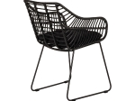 ΠΟΛΥΘΡΟΝΑ ΚΗΠΟΥ ARTELIBRE KALAMBO ΜΑΥΡΟ ΑΛΟΥΜΙΝΙΟ/RATTAN 56X57X81CM