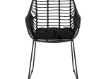 ΠΟΛΥΘΡΟΝΑ ΚΗΠΟΥ ARTELIBRE KALAMBO ΜΑΥΡΟ ΑΛΟΥΜΙΝΙΟ/RATTAN 56X57X81CM