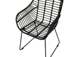 ΠΟΛΥΘΡΟΝΑ ΚΗΠΟΥ ARTELIBRE KALAMBO ΜΑΥΡΟ ΑΛΟΥΜΙΝΙΟ/RATTAN 56X57X81CM