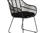 ΠΟΛΥΘΡΟΝΑ ΚΗΠΟΥ ARTELIBRE KALAMBO ΜΑΥΡΟ ΑΛΟΥΜΙΝΙΟ/RATTAN 56X57X81CM