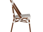 ΚΑΡΕΚΛΑ ΚΗΠΟΥ ARTELIBRE MUTARAZI ΛΕΥΚΟ/ΜΑΥΡΟ ΑΛΟΥΜΙΝΙΟ/RATTAN 50X57X85CM
