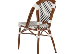 ΚΑΡΕΚΛΑ ΚΗΠΟΥ ARTELIBRE MUTARAZI ΛΕΥΚΟ/ΜΑΥΡΟ ΑΛΟΥΜΙΝΙΟ/RATTAN 50X57X85CM
