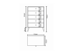 ΣΥΡΤΑΡΙΕΡΑ ARTELIBRE AMARI ΔΡΥΣ ΜΟΡΙΟΣΑΝΙΔΑ 72X43X114CM
