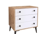 ΣΥΡΤΑΡΙΕΡΑ ARTELIBRE AMARI ΔΡΥΣ/ΛΕΥΚΟ ΜΟΡΙΟΣΑΝΙΔΑ 72X43X79CM
