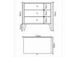 ΣΥΡΤΑΡΙΕΡΑ ARTELIBRE AMARI ΛΕΥΚΟ ΜΟΡΙΟΣΑΝΙΔΑ 72X43X79CM