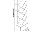 ΒΙΒΛΙΟΘΗΚΗ ARTELIBRE BADRU ΔΡΥΣ ΜΟΡΙΟΣΑΝΙΔΑ 40X19.5X150CM
