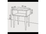 ΚΟΜΟΔΙΝΟ ARTELIBRE GANIRU ΔΡΥΣ ΜΟΡΙΟΣΑΝΙΔΑ/ΞΥΛΟ 45X30X60CM
