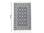 Inart Χαλί Υφασμάτινο Γκρι 60x90cm