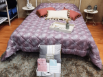 Amo la Casa Πάπλωμα King Size 250x250 - Allegro Καρώ Μωβ
