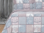 Borea Κουβερλί Εμπριμέ Σετ Γ-3 Μονό 160 x 220 cm + 50 x 70 cm Γκρι