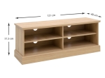 ΕΠΙΠΛΟ ΤΗΛΕΟΡΑΣΗΣ BRADY MEGAPAP ΧΡΩΜΑ SONOMA 121X40X51,5ΕΚ.