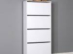 ΠΑΠΟΥΤΣΟΘΗΚΗ ΜΕΛΑΜΙΝΗΣ FLAT DUO MEGAPAP 24 ΖΕΥΓΩΝ ΣΕ ΧΡΩΜΑ ΛΕΥΚΟ 73X26X157ΕΚ.