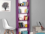 ΒΙΒΛΙΟΘΗΚΗ ΜΕΛΑΜΙΝΗΣ MAX MEGAPAP ΧΡΩΜΑ ΜΩΒ 58X23X170ΕΚ.