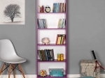 ΒΙΒΛΙΟΘΗΚΗ ΜΕΛΑΜΙΝΗΣ MAX MEGAPAP ΧΡΩΜΑ ΜΩΒ 58X23X170ΕΚ.