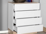 ΣΥΡΤΑΡΙΕΡΑ ΜΕΛΑΜΙΝΗΣ BASE MEGAPAP ΧΡΩΜΑ OAK - ΛΕΥΚΟ 72X40X88ΕΚ.