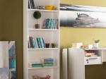 ΒΙΒΛΙΟΘΗΚΗ ΜΕΛΑΜΙΝΗΣ MAX MEGAPAP ΧΡΩΜΑ ΛΕΥΚΟ 64X26X182ΕΚ.