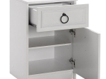 ΚΟΜΟΔΙΝΟ ΜΕΛΑΜΙΝΗΣ HAMPTON MEGAPAP ΧΡΩΜΑ ΛΕΥΚΟ 40X38X63ΕΚ.