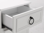 ΚΟΜΟΔΙΝΟ ΜΕΛΑΜΙΝΗΣ HAMPTON MEGAPAP ΧΡΩΜΑ ΛΕΥΚΟ 40X38X63ΕΚ.