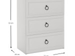 ΣΥΡΤΑΡΙΕΡΑ ΜΕΛΑΜΙΝΗΣ HAMPTON MEGAPAP ΧΡΩΜΑ ΛΕΥΚΟ 72X44X93ΕΚ.