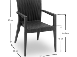 ΠΟΛΥΘΡΟΝΑ ΚΗΠΟΥ BALI MEGAPAP ΑΠΟ PP ΧΡΩΜΑ ΑΝΘΡΑΚΙ 57X60X85ΕΚ.