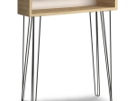 ΚΟΝΣΟΛΑ BOX MEGAPAP ΜΕΤΑΛΛΙΚΗ - ΜΕΛΑΜΙΝΗΣ ΧΡΩΜΑ OAK 60X22X88ΕΚ.