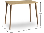 ΓΡΑΦΕΙΟ FIONA MEGAPAP ΑΠΟ ΜΕΛΑΜΙΝΗ ΧΡΩΜΑ OAK 90X55X75ΕΚ.