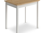 ΤΡΑΠΕΖΙ MINI MEGAPAP ΜΕΤΑΛΛΙΚΟ - ΜΕΛΑΜΙΝΗΣ ΧΡΩΜΑ OAK - ΛΕΥΚΟ 78X59X75ΕΚ.