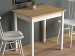 ΤΡΑΠΕΖΙ MINI MEGAPAP ΜΕΤΑΛΛΙΚΟ - ΜΕΛΑΜΙΝΗΣ ΧΡΩΜΑ OAK - ΛΕΥΚΟ 78X59X75ΕΚ.