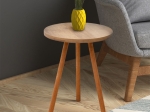 ΒΟΗΘΗΤΙΚΟ ΤΡΑΠΕΖΑΚΙ ROMA MEGAPAP ΑΠΟ ΜΕΛΑΜΙΝΗ ΧΡΩΜΑ PINE OAK 33,5X33,5X46ΕΚ.
