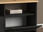 ΕΠΙΠΛΟ ΤΗΛΕΟΡΑΣΗΣ SOLE MEGAPAP ΑΠΟ ΜΕΛΑΜΙΝΗ ΧΡΩΜΑ INDUSTRIAL GREY - OAK 150X32X47ΕΚ.