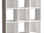 ΒΙΒΛΙΟΘΗΚΗ CUBE MEGAPAP ΑΠΟ ΜΕΛΑΜΙΝΗ ΧΡΩΜΑ ΛΕΥΚΟ 90X30X90ΕΚ.