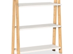 ΒΙΒΛΙΟΘΗΚΗ COMO MEGAPAP ΑΠΟ ΜΕΛΑΜΙΝΗ ΧΡΩΜΑ ΛΕΥΚΟ - OAK 63X22X80ΕΚ.