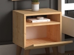 ΚΟΜΟΔΙΝΟ LUCE MEGAPAP ΑΠΟ ΜΕΛΑΜΙΝΗ ΧΡΩΜΑ OAK 40X30X47,6ΕΚ.