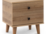 ΚΟΜΟΔΙΝΟ LUCE MEGAPAP ΑΠΟ ΜΕΛΑΜΙΝΗ ΧΡΩΜΑ PINE OAK 45X35X47ΕΚ.