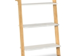 ΒΙΒΛΙΟΘΗΚΗ COMO MEGAPAP ΑΠΟ ΜΕΛΑΜΙΝΗ ΧΡΩΜΑ ΛΕΥΚΟ - OAK 63X22X102ΕΚ.
