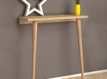 ΚΟΝΣΟΛΑ ΕΠΙΤΟΙΧΙΑ FIONA MEGAPAP ΑΠΟ ΜΕΛΑΜΙΝΗ ΧΡΩΜΑ OAK 60X22X73ΕΚ.