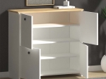 ΠΑΠΟΥΤΣΟΘΗΚΗ - ΜΠΟΥΦΕΣ CUBE MEGAPAP 16 ΖΕΥΓΩΝ ΑΠΟ ΜΕΛΑΜΙΝΗ ΧΡΩΜΑ ΛΕΥΚΟ - OAK 92X31X92ΕΚ.