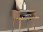 ΚΟΜΟΔΙΝΟ PAULINE MEGAPAP ΜΕΛΑΜΙΝΗΣ ΧΡΩΜΑ PINE OAK 45X35X61ΕΚ.