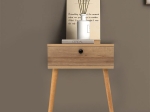 ΚΟΜΟΔΙΝΟ PAULINE MEGAPAP ΜΕΛΑΜΙΝΗΣ ΧΡΩΜΑ PINE OAK 45X35X61ΕΚ.