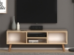 ΕΠΙΠΛΟ ΤΗΛΕΟΡΑΣΗΣ LOREN MEGAPAP ΑΠΟ ΜΕΛΑΜΙΝΗ ΧΡΩΜΑ OAK 120X30X40ΕΚ.