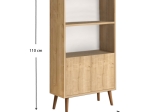 ΒΙΒΛΙΟΘΗΚΗ ΜΕΛΑΜΙΝΗΣ CUBE MEGAPAP ΧΡΩΜΑ OAK 60X24X110ΕΚ.