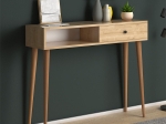 ΚΟΝΣΟΛΑ ΜΕΛΑΜΙΝΗΣ NAPOLI MEGAPAP ΧΡΩΜΑ OAK 90X29X88ΕΚ.