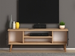 ΕΠΙΠΛΟ ΤΗΛΕΟΡΑΣΗΣ PARMA MEGAPAP ΑΠΟ ΜΕΛΑΜΙΝΗ ΧΡΩΜΑ INDUSTRIAL GREY - OAK 120X30X40ΕΚ.